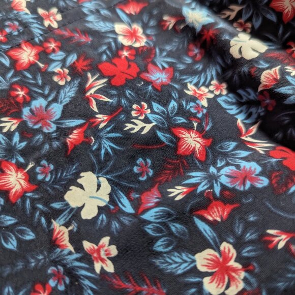 Columbia Women's XXL 5L Sandy River II Printed Shorts Blue Floral Pull On Nylon - Picture 4 of 6